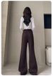 K Thick Flared Pants New High Waisted Slimming Casual Micro Flared Pants For Women_ecoleips.com