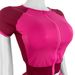 Women's Contrast Color Two-Piece Set Short Sleeve Crop Top High-Waist Flared Pants Trendy Spring Summer Outfit_ecoleips.com