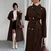 Women's Double Breasted Warm Woolen Coat Autumn Winter Fashion European American Style Hot Selling_ecoleips.com