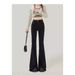 Micro-flared Jeans Women's New High-waisted Slim-fitting And Thin Horseshoe Floor Pants_ecoleips.com