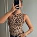 European And American Style Cross-border Women's Clothing New Leopard Print Asymmetric Slim-fit Ruched Mesh Jumpsuit_ecoleips.com