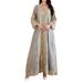 Muslim Dress Women Elegant Middle Eastern Muslim Abaya Dress With Sequins - Dubai Arabian Style Modest Fashion For Women_ecoleips.com