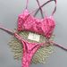 Leopard Print Two Piece Swimsuit 2026 European American Style Low Rise Thong Bikini Sexy Vacation Beach Swimwear Polyester Nylon_ecoleips.com