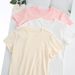 2025 Summer New Front Shoulder Short-sleeved T-shirt Women's Slim Waist Spice Girls Casual And Thin Crew Neck Short Top_ecoleips.com