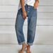 Women's Clothing New Loose Casual Versatile Simple Slimming Ladies Denim Straight Pants Women's Clothing_ecoleips.com