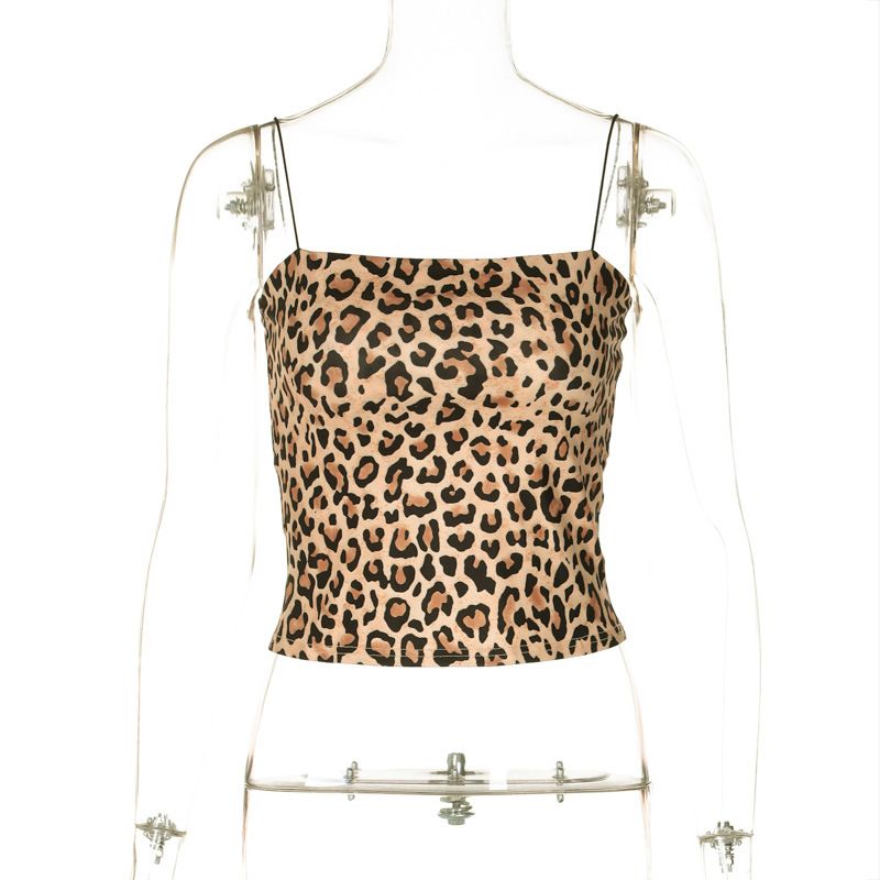 Animal Print Bandeau Top Women's Sexy Crop Tube Summer Fashion Staple Clothing_ecoleips.com