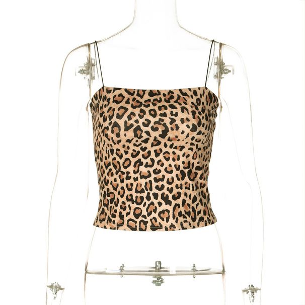 Animal Print Bandeau Top Women's Sexy Crop Tube Summer Fashion Staple Clothing_ecoleips.com