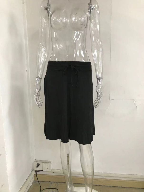 K Fashionable New Casual Printed Pocket Fake Two-piece Shorts Women's Clothing_ecoleips.com