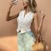 Cross-Border Foreign Trade Elegant Women's Clothing 2025 Summer European And American Short Vest_ecoleips.com
