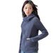 Women's Fleece Hooded Zip-Up Sweatshirt - Soft Sherpa Lined Winter Jacket, Slim Fit Cropped Pullover With Half High Neck For Petite & Regular Sizes_ecoleips.com