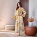 Women's Clothing Positioning Printing Long Sleeved Dress_ecoleips.com