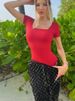 K Women's Yoga Jumpsuit With Ribbed Short Sleeved Workout Jumpsuit_ecoleips.com