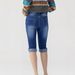Women’S Washed Denim Capri Jeans – Classic Straight-Leg Crop Pants Light Washed Denim Casual & Office Wear_ecoleips.com