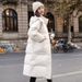 girl Girl Girl Winer Down For Women Korean Version Loose Thickened Mid-Lengh Coa Over-he-Knee Clohing 2025 New Coon Padded_ecoleips.com