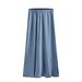 K Satin Skirt With High Waist Elastic High Quality Rayon Split Long Skirt For Women_ecoleips.com