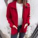 Autumn And Winter Women's Clothing Polo Collar Solid Color Zipper Pocket Jacket Mid-Length Women's Coat_ecoleips.com