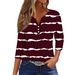 2026 Best-Selling T-Shirt V-Neck Three-Button Printed Short-Sleeve European And American Women's Top From Source_ecoleips.com