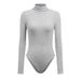2025 New Fashion Women's Clothing Source Factory Knitted Long Sleeve High Collar Slim Fit Bodysuit_ecoleips.com