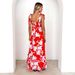 Cross-border 2025 New European And American Style Small Floral Wave Strap Suspender Elegant A-line Dress For Women_ecoleips.com