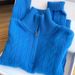 Klein Blue Semi-Zip Cable Knit Sweater For Women – Oversized Pullover, Soft Yarn, Timeless Comfort (One Size Fits 80-130 Lbs)_ecoleips.com