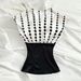 Summer Polka Dot Color Block V Neck Sleeveless Top for Women Slim Fit Fashion Retro European And American Style New Commuter Wear_ecoleips.com