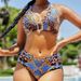 Women's Clothing Female Sexy Split Swimsuit Bikini Popular Printed High Waist Swimsuit_ecoleips.com