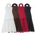 European And American Temperament Sleeveless Tube Top Dress Women's Beach Vacation Fashion Mesh Stitching Elegant Slit Dress Foreign Trade_ecoleips.com