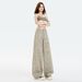 Wholesale American Retro High-waisted Loose Wide-leg Pants With Tie-dye Print, Niche Design Straight-leg Jeans For Women_ecoleips.com