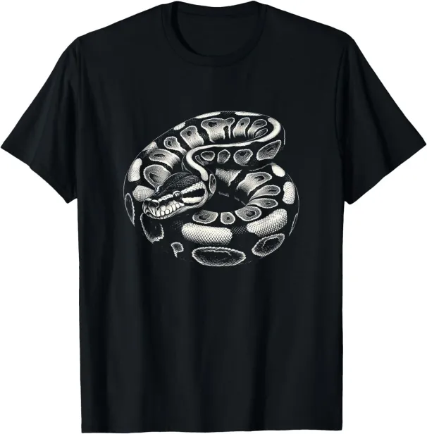 Women's T-Shirts Ball Python Snake Graphic Art Design T-Shirt_ecoleips.com