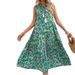 European American Cross-border Bestseller: Seaside Vacation Casual Dress, Elegant And Simple, Sleeveless V-neck Long_ecoleips.com