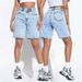 Women's High-Waisted Light Blue Denim Shorts Summer Versatile Basic Style Flattering for All Body Types_ecoleips.com
