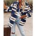 Women's Oversized Plaid Wool-Blend Coat Long Sleeve Notched Lapel Single-Breasted Jacket For Fall & Winter_ecoleips.com