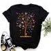 New Women's Plus-size Clothing, Floral Butterfly T-shirts For Women Wholesale_ecoleips.com