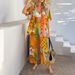 Women's Bohemian Geometric Color Block Cardigan And Wide Leg Pants Set Spring Summer Casual Wear_ecoleips.com