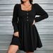 European And American Plus-size Women's Clothing 2026 Spring-summer New Style Waist-cinching Large Hem_ecoleips.com