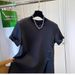 Women's Clothing Cotton Large Size Irregular Button Stitching Hem Split Short Sleeved T Shirt Women's Top Round Neck Summer_ecoleips.com