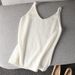 High-quality Cashmere Knitted Camisole, Pure Wool Women's V-neck Vest, Short Sleeveless Base Shirt For Autumn_ecoleips.com