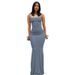 European And American Foreign Trade Women's Clothing 2026 Kardashian Skims Casual Slim-fit Strap Home Long Dress_ecoleips.com