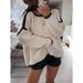 Winter And Autumn Long-Sleeved Casual Knitwear For Women, Suitable As A Top_ecoleips.com