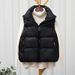 Women’s Lightweight Quilted Vest – Oversized Puffer Sleeveless Jacket For Fall & Winter Loose Waistcoat Vest Vest Jacket_ecoleips.com