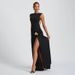 Sexy Solid Color Sleeveless Backless Slit Pleated High Waist Long Dress Women Summer Casual Evening Party Maxi Dress_ecoleips.com