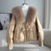 Luxury Fox Fur Trim Hooded Down Jacket For Women - Loose Fit Vintage Chinese Style Winter Coat With Nylon Shell & Duck Feather Filling_ecoleips.com