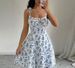 2026 Cross-border Vacation Style Summer French Resort New Elegant Floral Print Strap Dress Short Skirt Women's Clothing_ecoleips.com