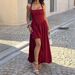 DiYun European And American Elegant Style Halter Neck Strapless Waist-Cinching Long Dress Women's Clothing 2026 Summer_ecoleips.com