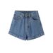Women's Trendy Rolled up Denim Shorts Summer Thin A-Line Straight Leg Casual Wide Leg Hot Pants Hot Summer New_ecoleips.com