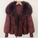 Women's Clothing Women's Short Down Jacket With Detachable Raccoon Fur Collar, Warm Winter Coat, Windproof Nylon, Oversized Fit, Multiple Colors_ecoleips.com