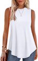 European And American Cross-border Foreign Trade 2026 Spring-summer New Solid Color Round-neck Loose Sleeveless_ecoleips.com