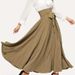 Verve 2025 Spring/Summer Style Women's High Waist Slimming Front Tie A-line Long Skirt_ecoleips.com
