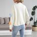 European American Women's Fashion Cross-border New Autumn And Winter Loose Floral Knit Sweater Cardigan Jacket_ecoleips.com
