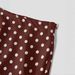 Women's Clothing Summer Satin Polka Dot Print Maxi Skirt For Women Zipper Closure Fashionable American Style Versatile Clothing_ecoleips.com
